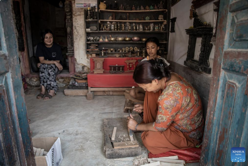 Traditional Nepalese wood carvings 